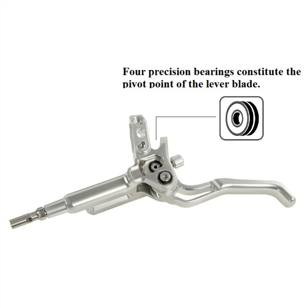 Hydraulické kotoučové brzdy Lewis - LH4 Brake - Set - stříbrné