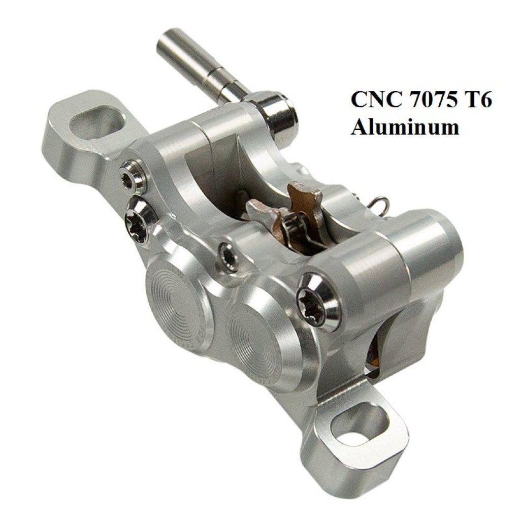 Hydraulické kotoučové brzdy Lewis - LH4 Brake - Set - stříbrné