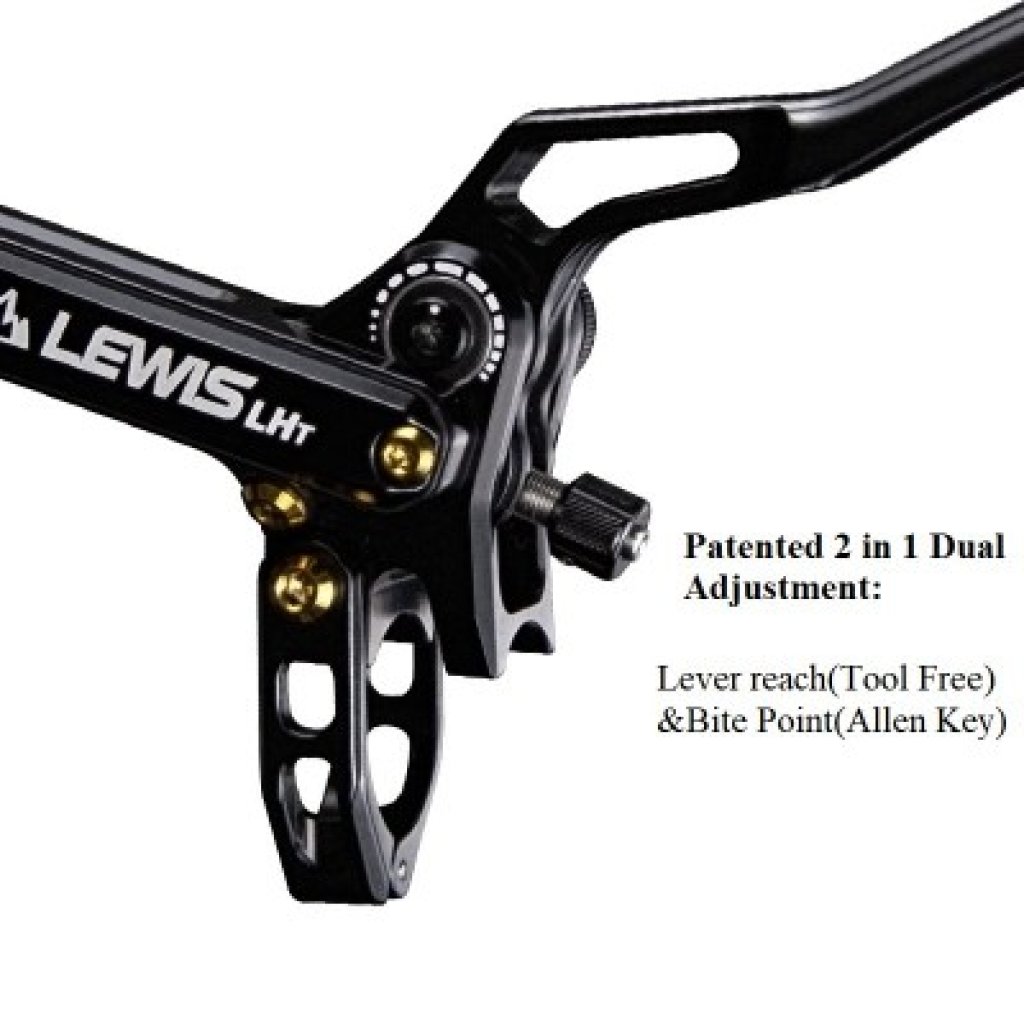Hydraulické kotoučové brzdy Lewis - LHT Ultimate Brake Set - Titanové šrouby a pístky - stříbrné