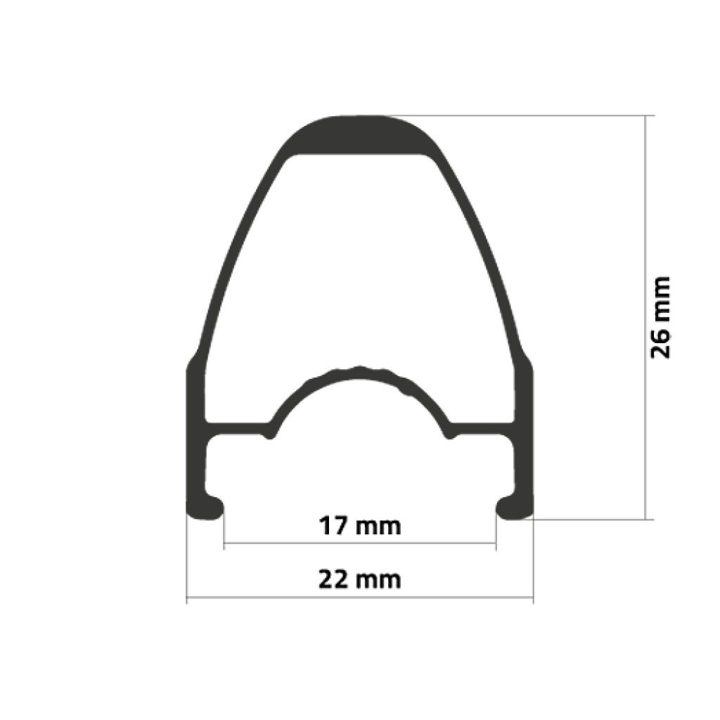 Ráfek Ambrosio RV26 TLR 28" 700C ROAD 20děr Made in ITALY