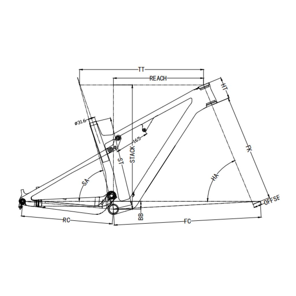 Rám MTB FULL Müller’s F61 29" carbon BOOST BSA UDH