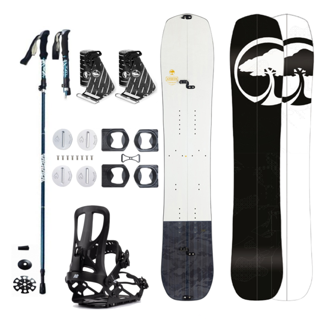 Splitboard set Arbor Landmark Rocker + pásy + vázání + hole