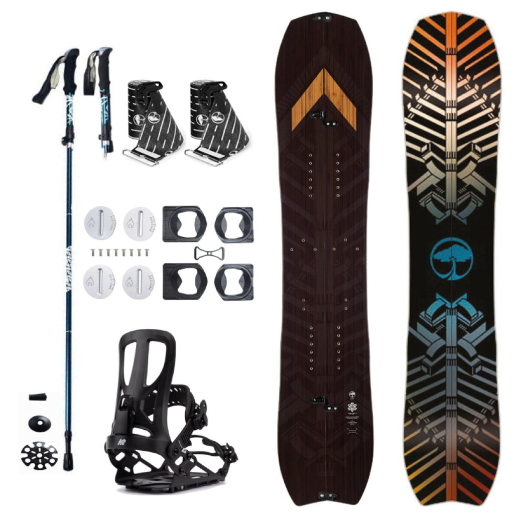 Splitboard set Arbor Satori Camber + pásy + vázání + hole