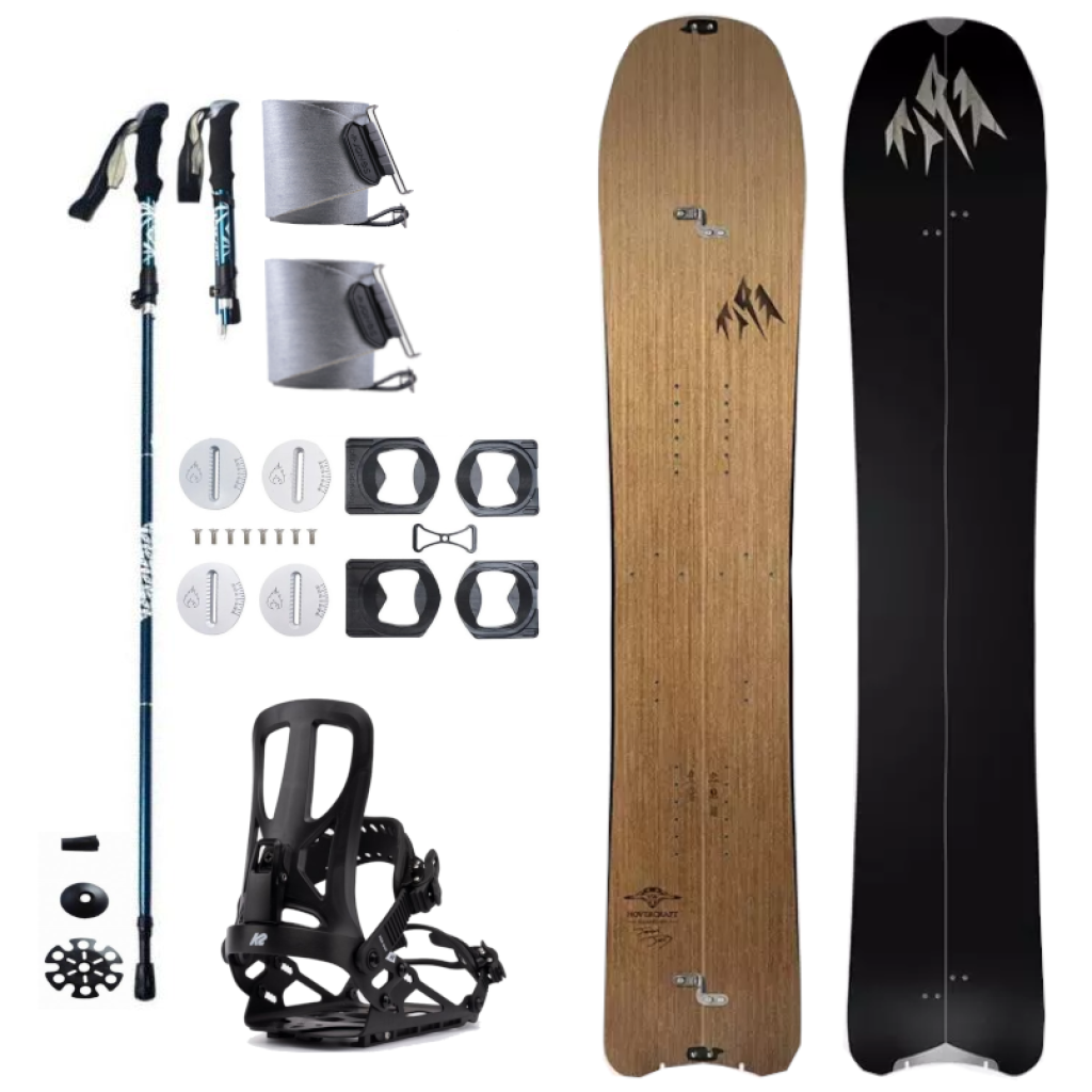 Splitboard set JONES Spl Hovercraft Splitboard XX dámský + pásy + vázání + hole