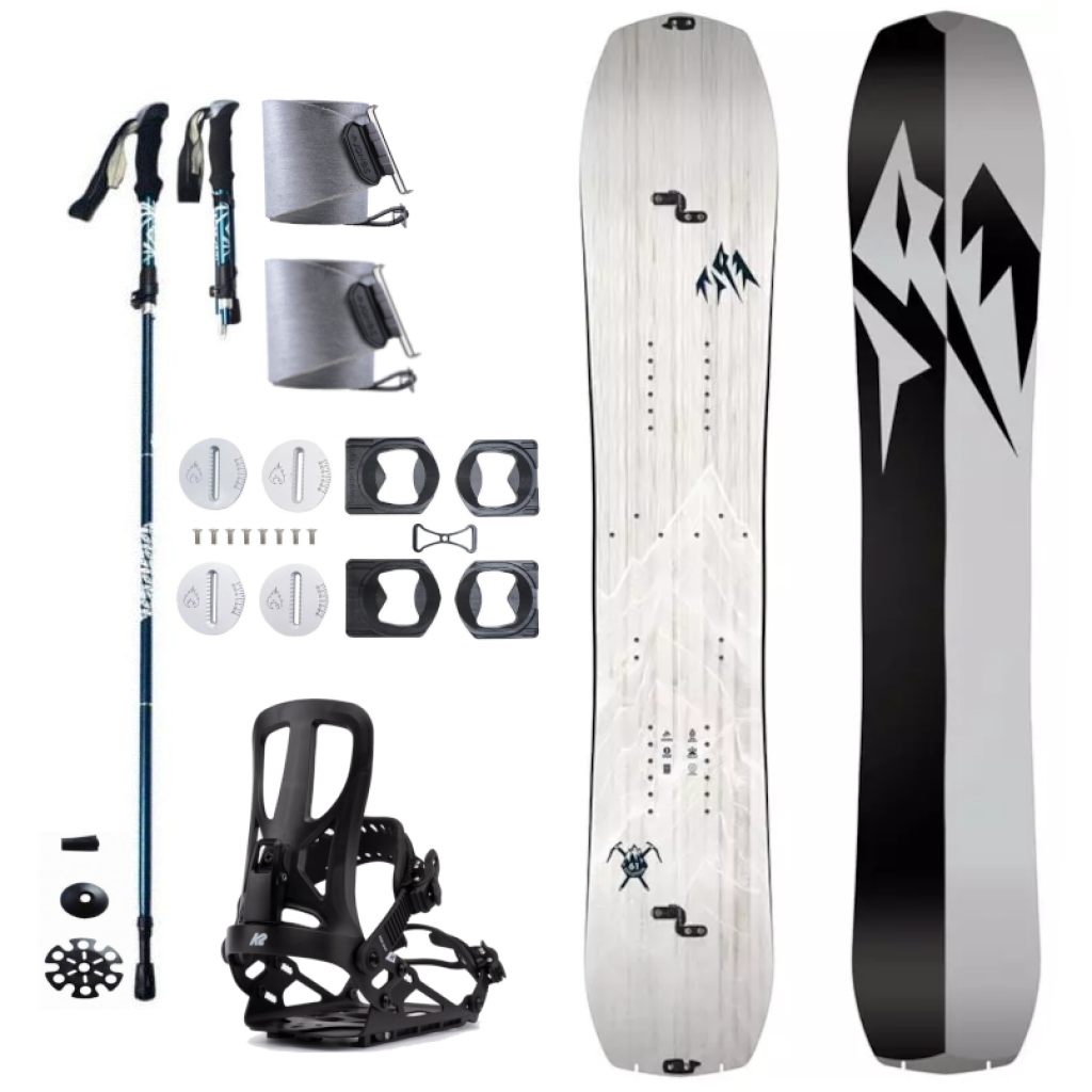 Splitboard set JONES Spl Solution MULTI + pásy + vázání + hole