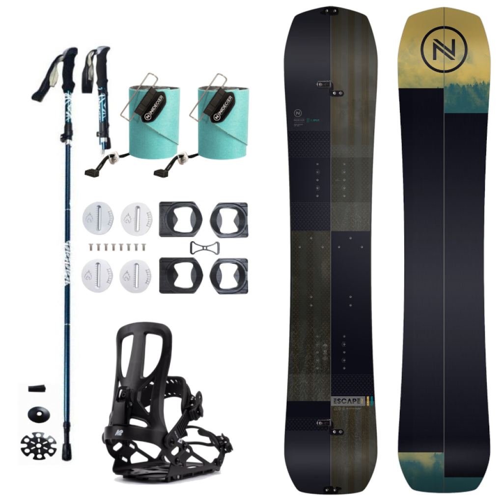 Splitboard set Nidecker Escape + pásy + vázání + hole