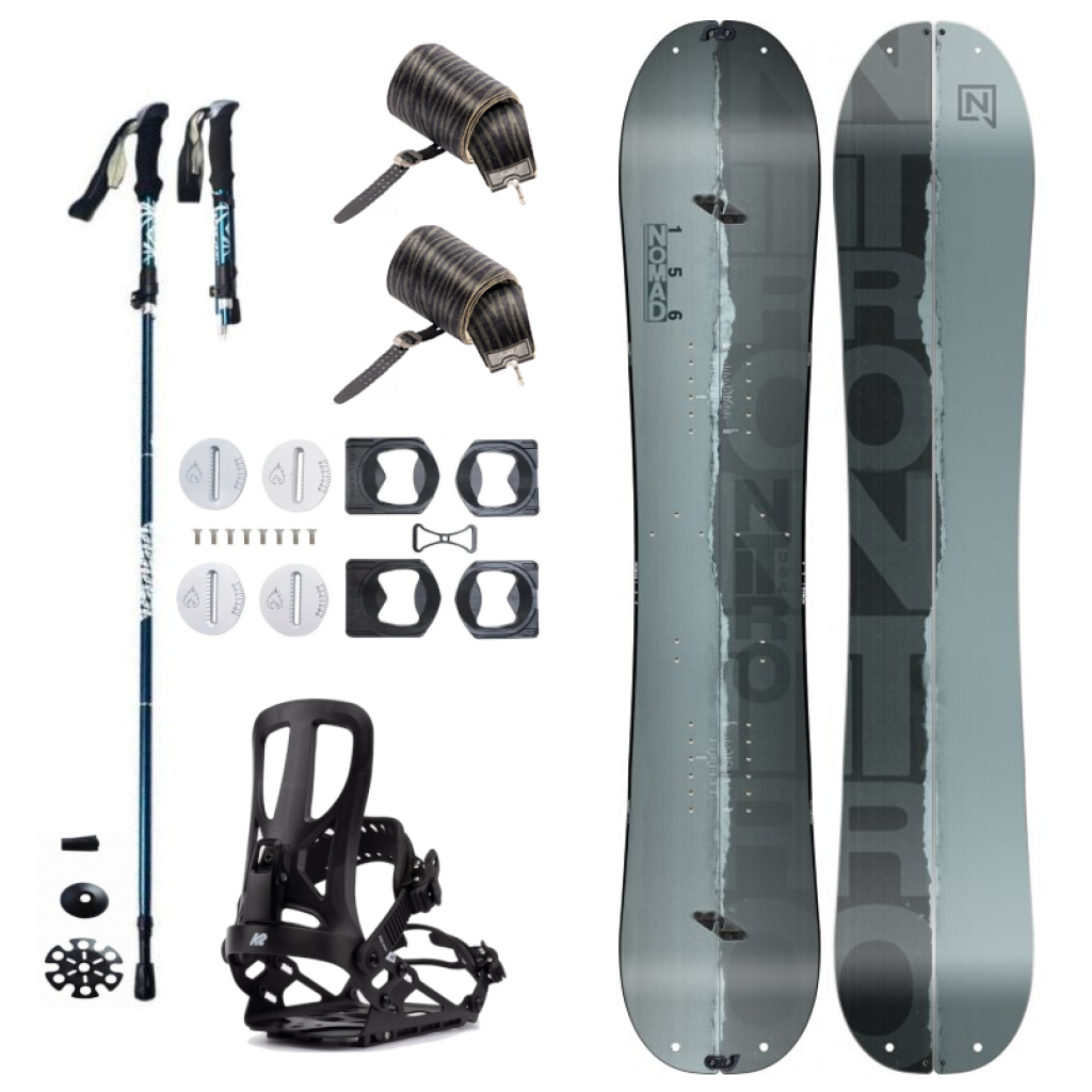 Splitboard set NITRO Nomad + pásy + vázání + hole