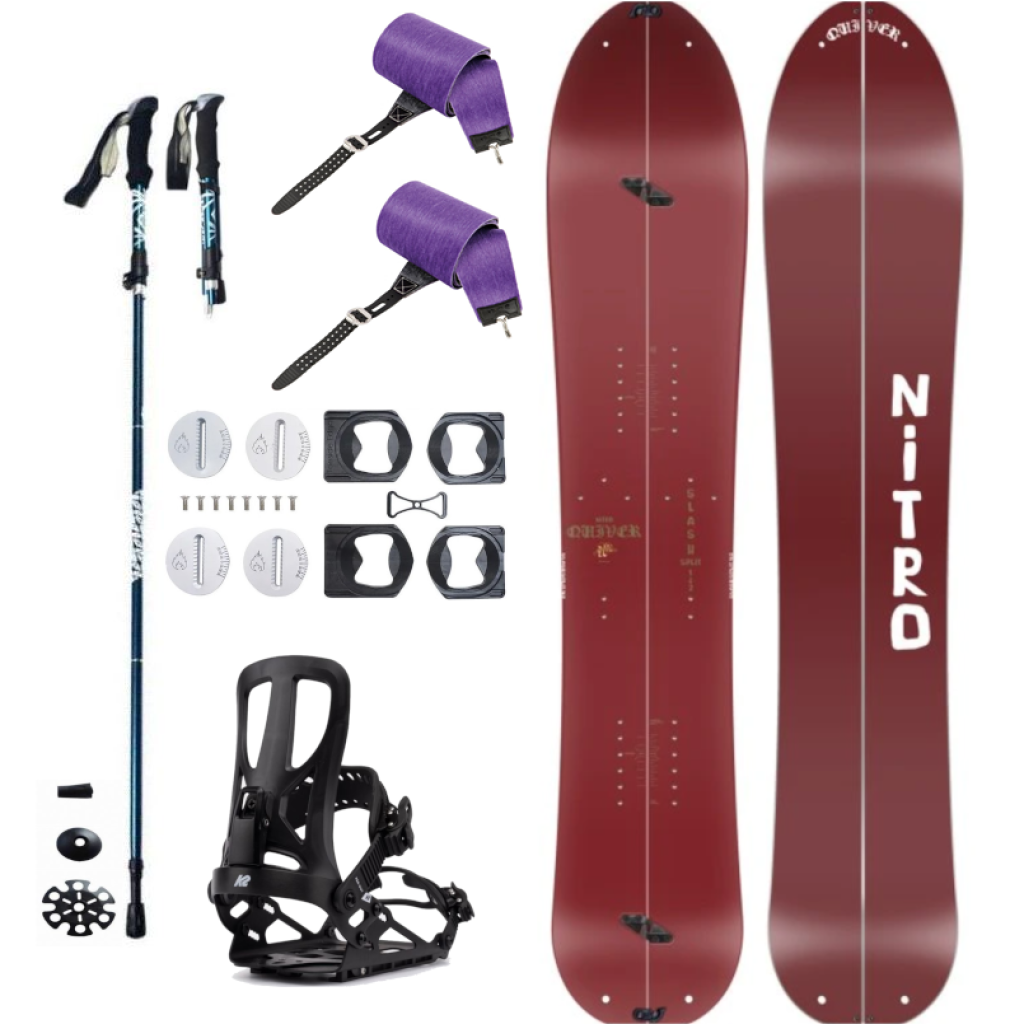 Splitboard set NITRO Slash Split + pásy + vázání + hole