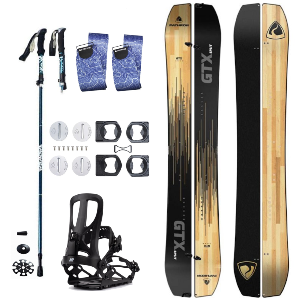 Splitboard set Pathron GTX + pásy + vázání + hole