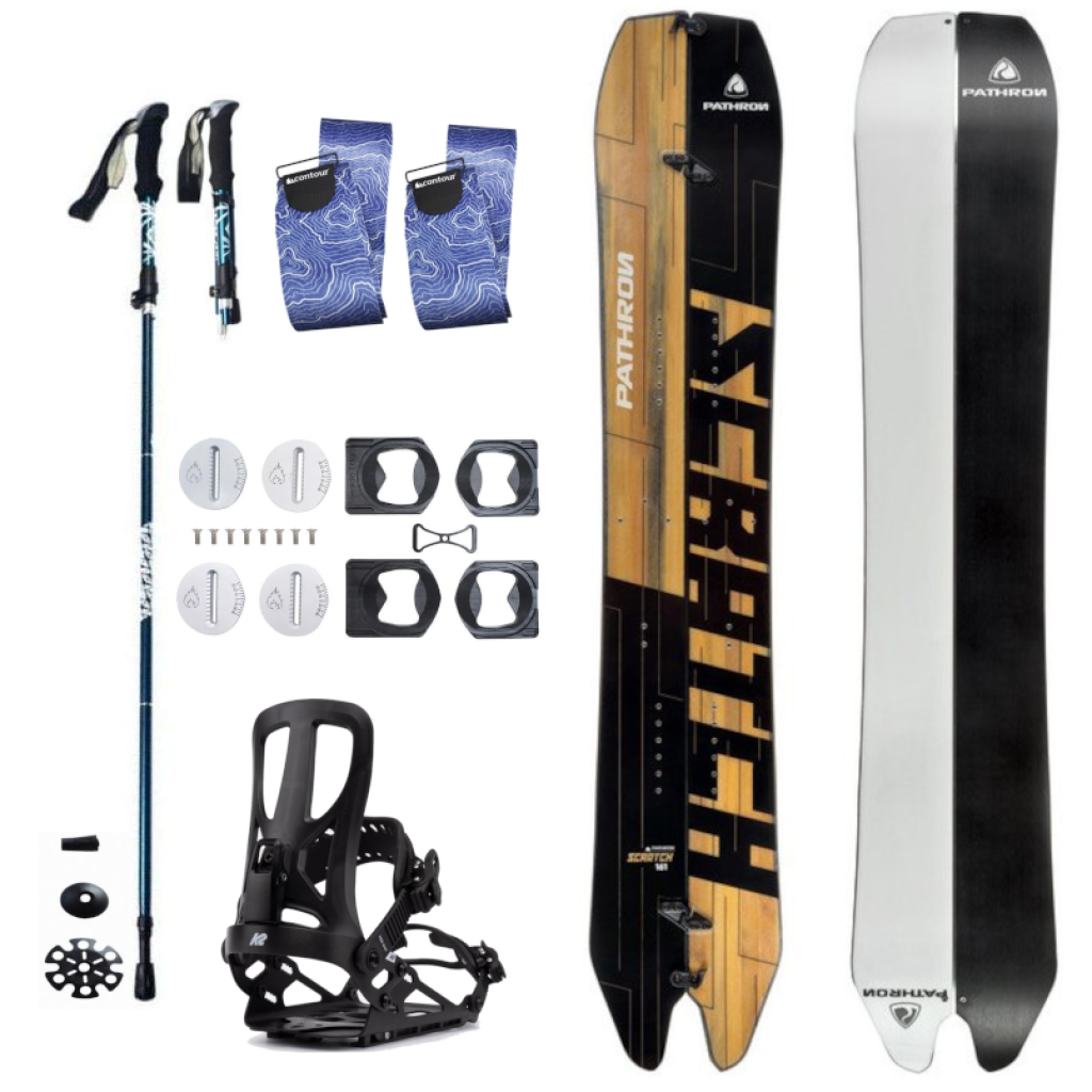 Splitboard set Pathron Scratch + pásy + vázání + hole