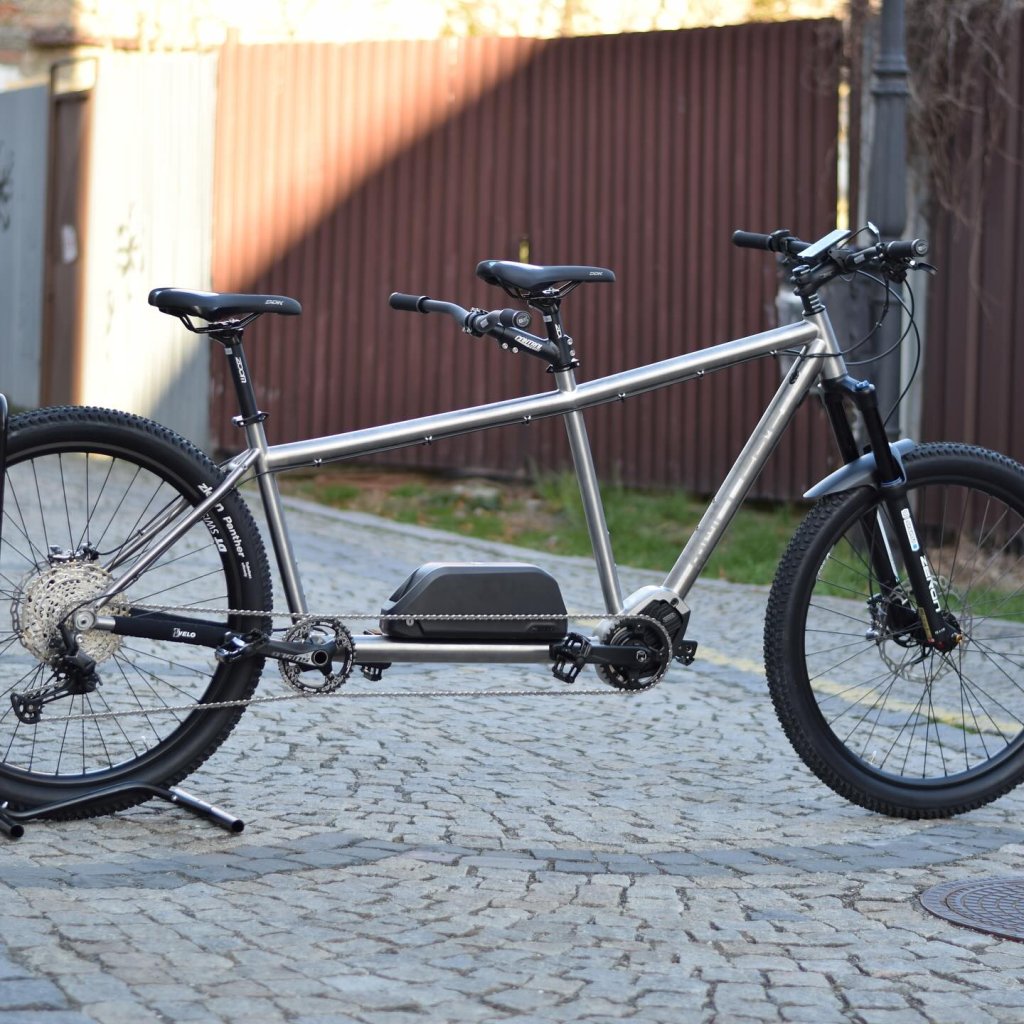 Tandemové ELEKTROKOLO Müller's 1x12 - titanový rám - 250-700W 20,3Ah