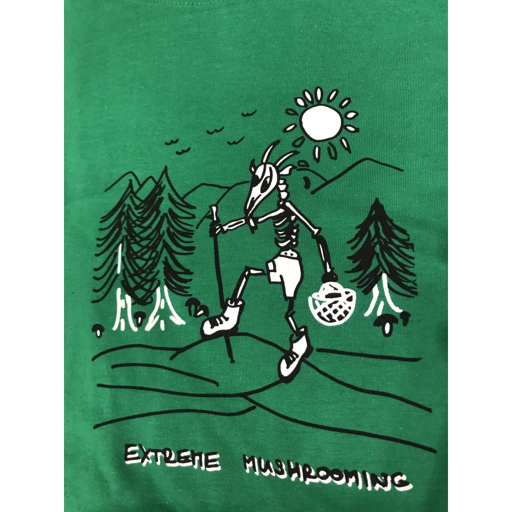 Tričko EXTREME MUSHROOMING - zelené