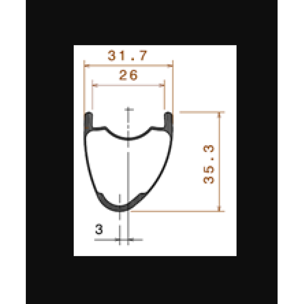 Zapletená silniční / gravel hookless karbonová kola 27,5" Ambrosio MIKE37