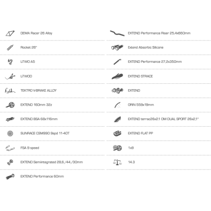 Dětské kolo Dema ROCKET 26 dark gray