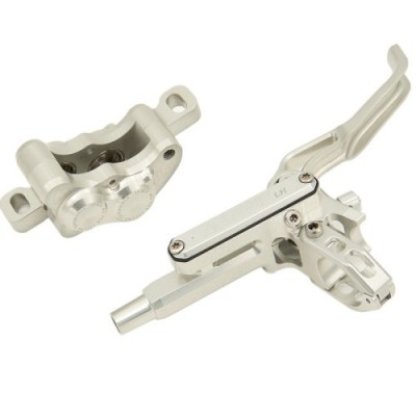 Hydraulické kotoučové brzdy Lewis - LH4 Brake - Set - stříbrné