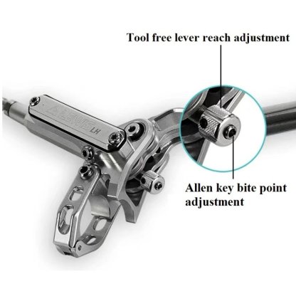 Hydraulické kotoučové brzdy Lewis - LH4 Brake - Set - stříbrné