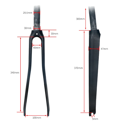 Karbonová silniční vidlice Müller's R01 - 1 1/8"