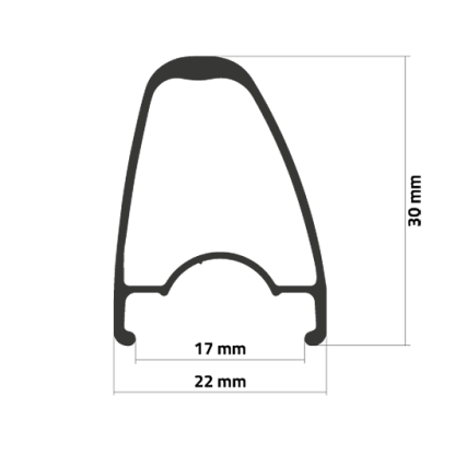 Ráfek Ambrosio RD30 TLR 28" ROAD GRAVEL Made in ITALY