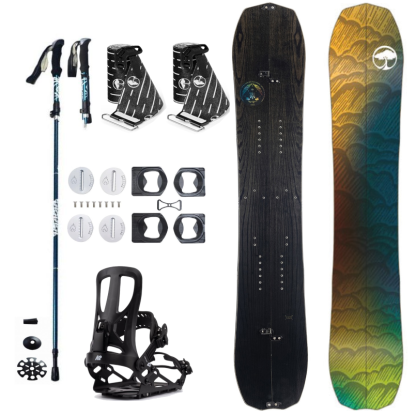 Splitboard set Arbor Bryan Iguchi Pro Camber + pásy + vázání + hole
