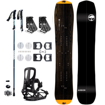 Splitboard set Arbor Landmark + pásy + vázání + hole