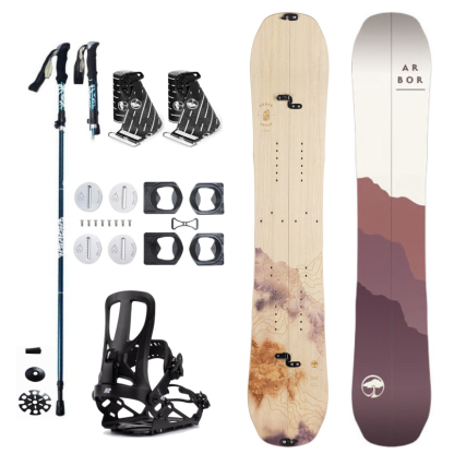 Splitboard set Arbor Swoon Rocker dámský + pásy + vázání + hole