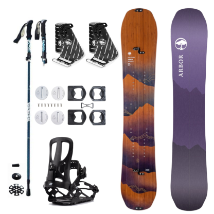 Splitboard set Arbor Swoon Rocker dámský + pásy + vázání + hole