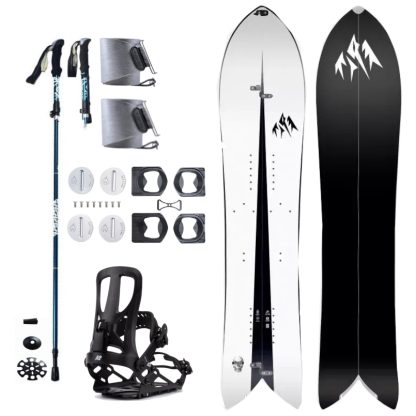 Splitboard set JONES Storm Chaser Black + pásy + vázání + hole