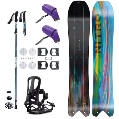 Splitboard set NITRO Squash Split + pásy + vázání + hole