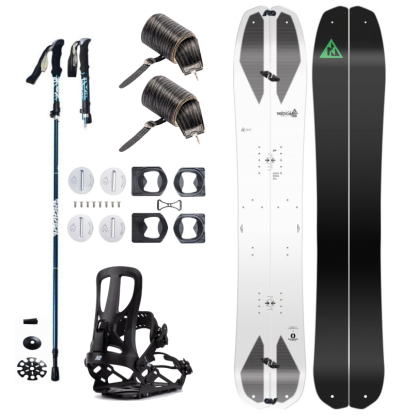 Splitboard set NITRO Vertical + pásy + vázání + hole