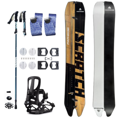 Splitboard set Pathron Scratch + pásy + vázání + hole