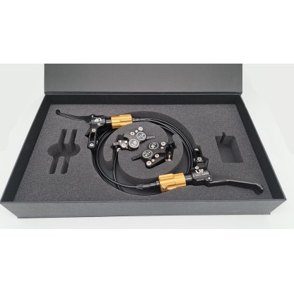 U-mm TS4 Power – sada hydraulických kotoučových brzd P+Z - včetně brzdových destiček s měděnými částicemi
