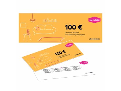 Kondela gift voucher worth EUR 100