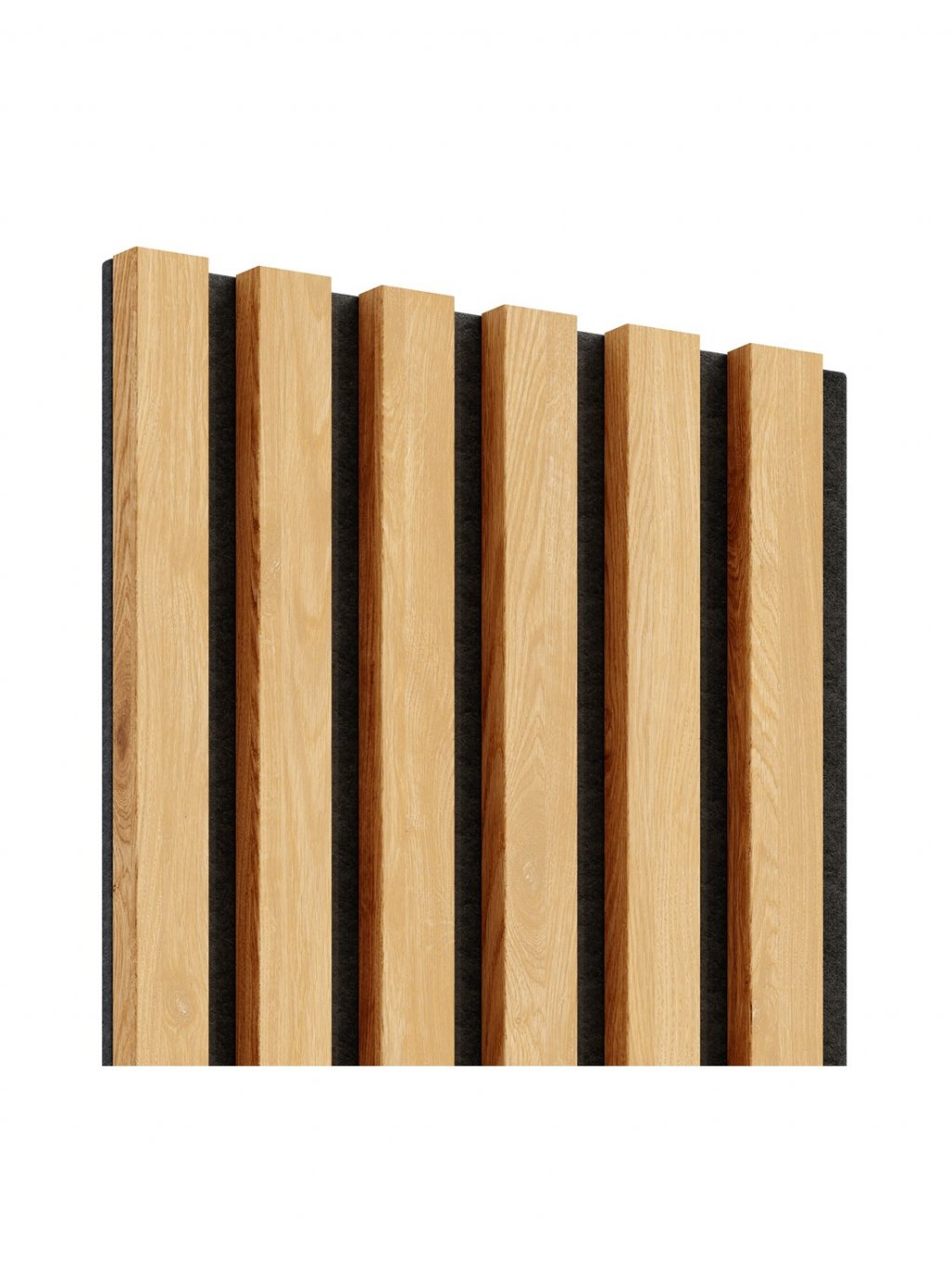Drevené lamely na stenu na filci akustické dub naturál