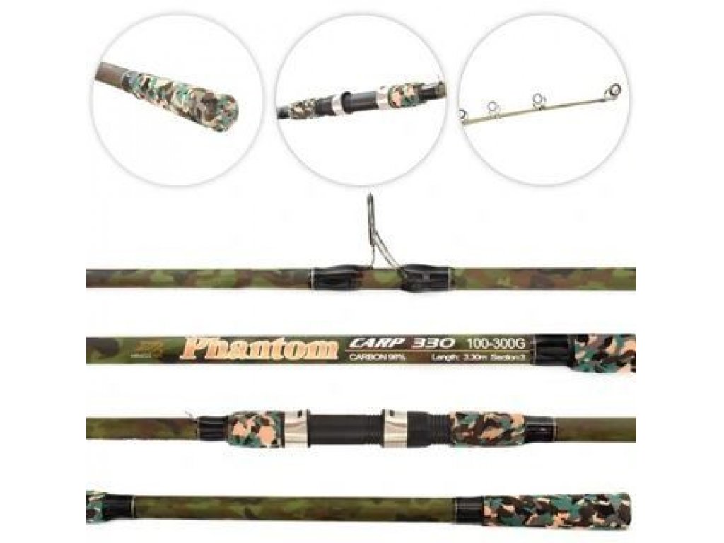 Kaprový prut PHANTOM CARP od MIRACLE FISH - 3,60m / 100-300g