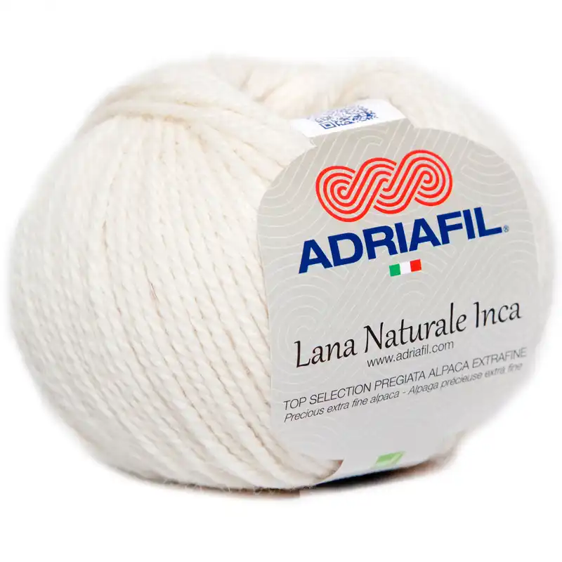 Adriafil Lana Naturale Inca 62 Přírodní bílá