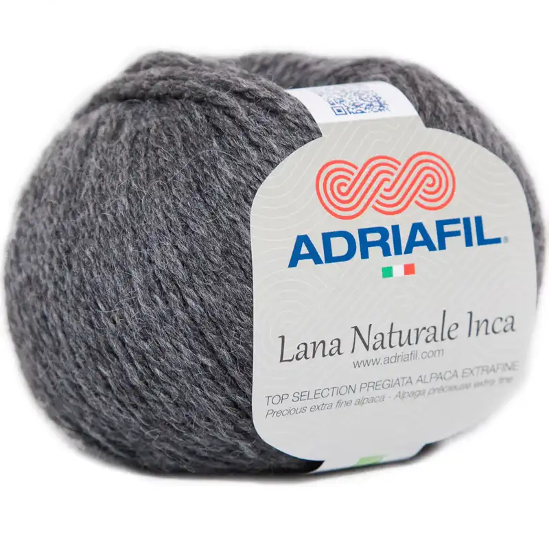 Adriafil Lana Naturale Inca 79 Středně šedá