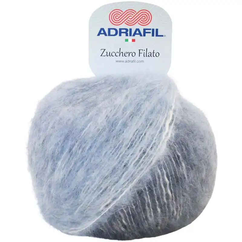 Adriafil Zucchero Filato 80 Šedomodré ombré