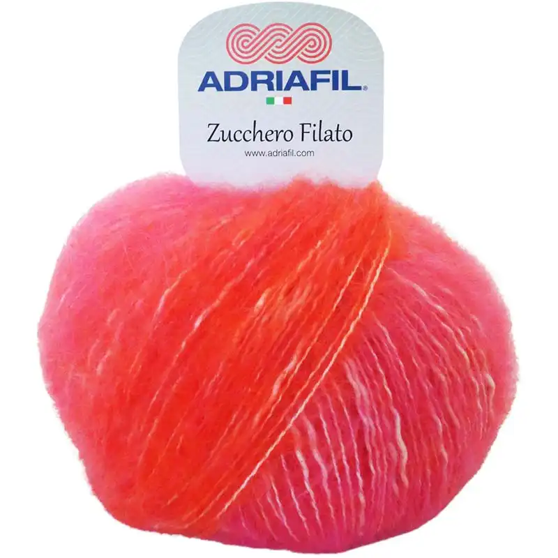 Adriafil Zucchero Filato 83 Fuchsiovooranžové ombré