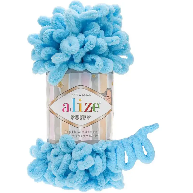 Alize Puffy Puffy: 287 světlá tyrkysová