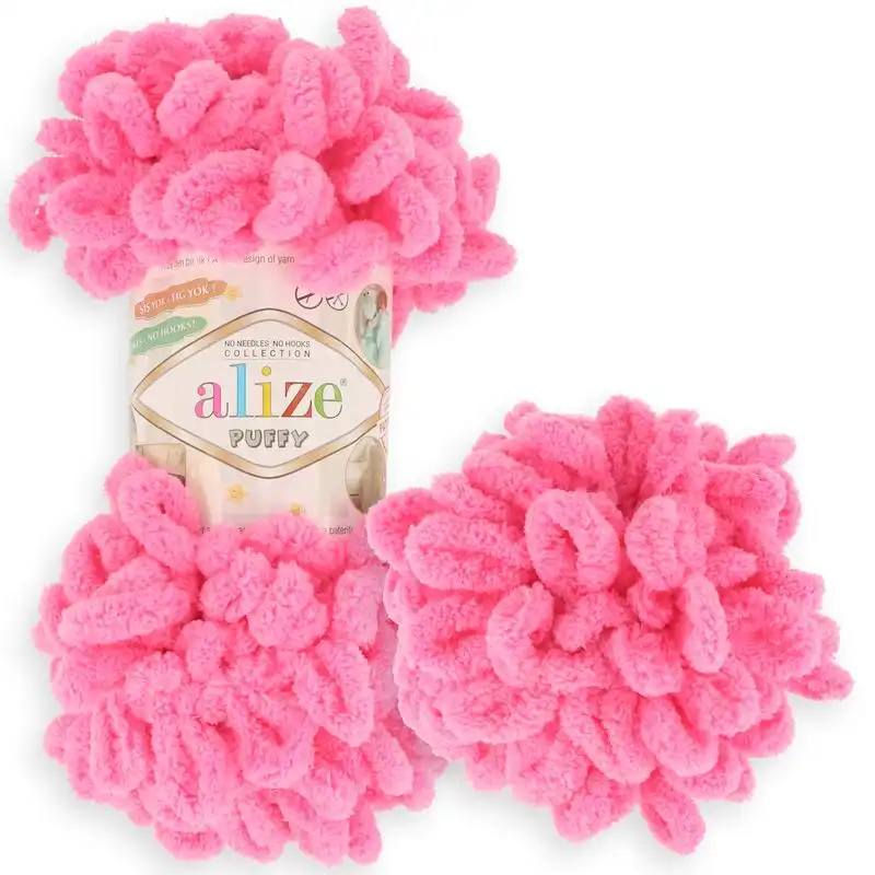Alize Puffy Puffy: 377 tmavě růžová neon