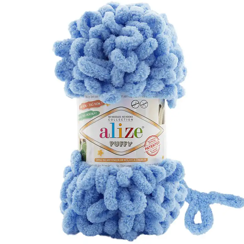 Alize Příze Puffy 40 - středně modrá