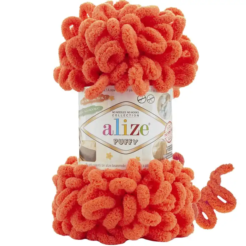 Alize Puffy Puffy: 421 lososová neon