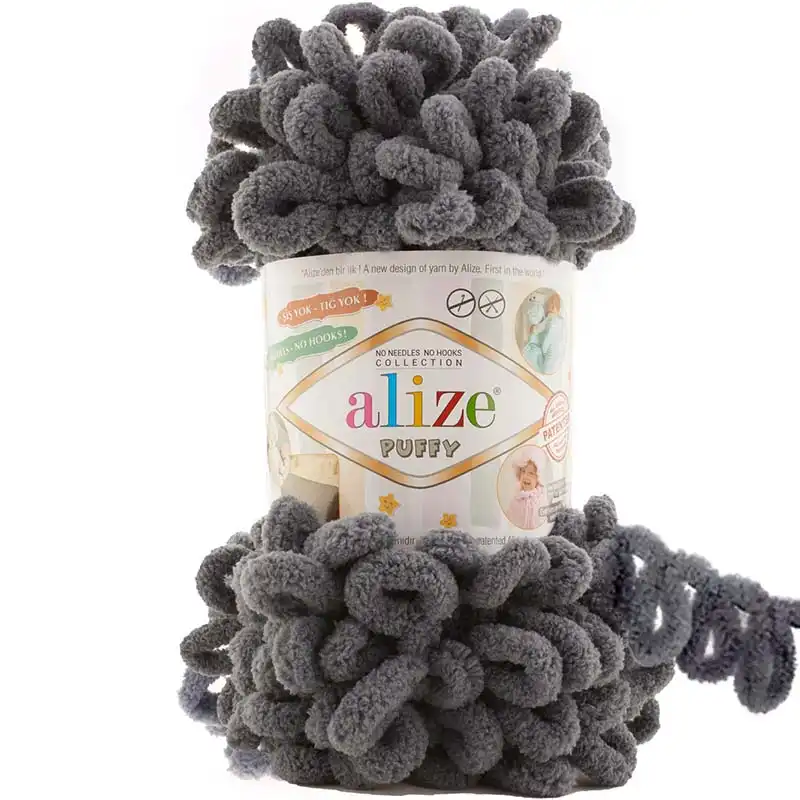 Alize Puffy Puffy: 53 tmavě šedá