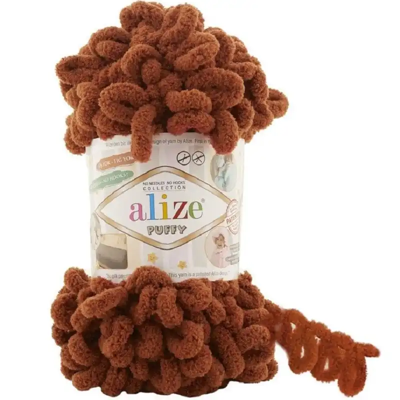 Alize Puffy Puffy: 597 tmavá skořicová