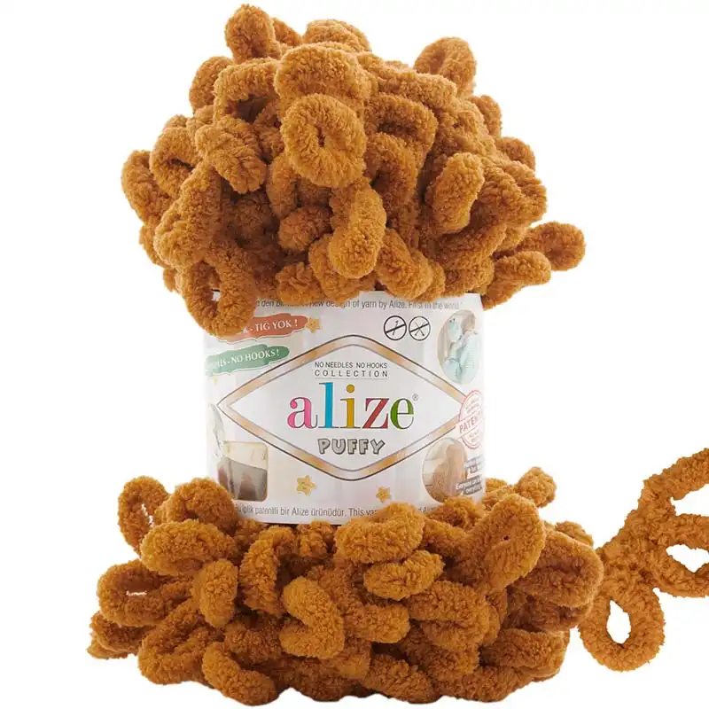 Alize Puffy Puffy: 775 tmavá hořčicová