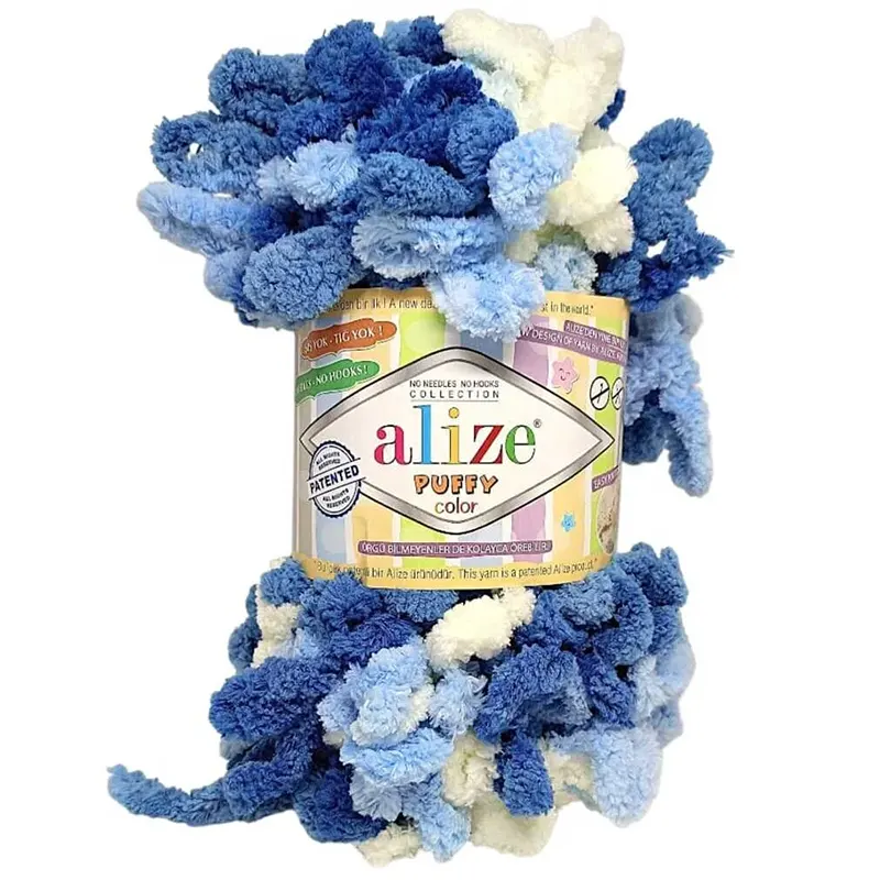 Alize Puffy Color 5884 Modrá, Smetanová