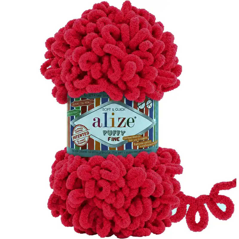 Alize Příze Puffy FINE 149 fuchsiová