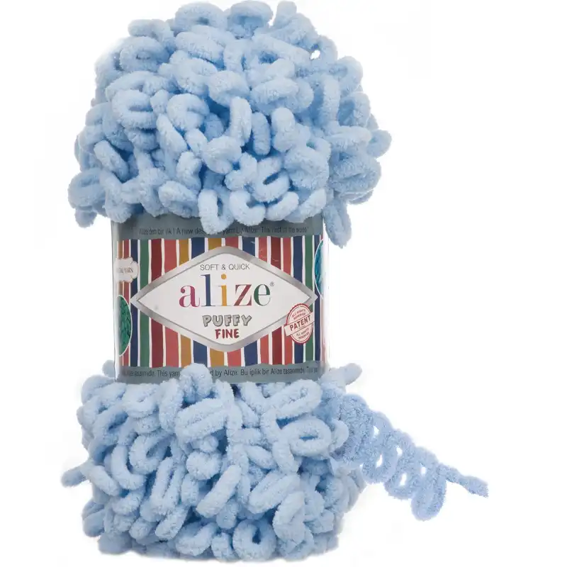 Alize Příze Puffy FINE 218 sv.modrá