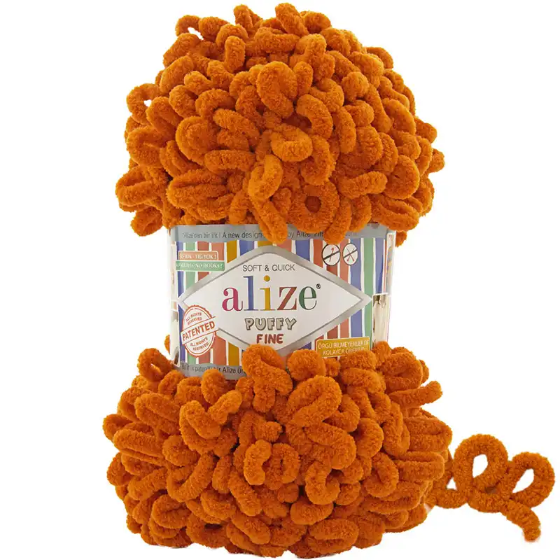Alize Příze Puffy FINE 234 dýňová