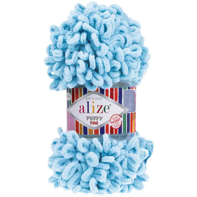 Alize Puffy Fine 287 Světle modrý tyrkys
